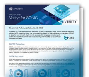 Verity for SONiC Solution Brief