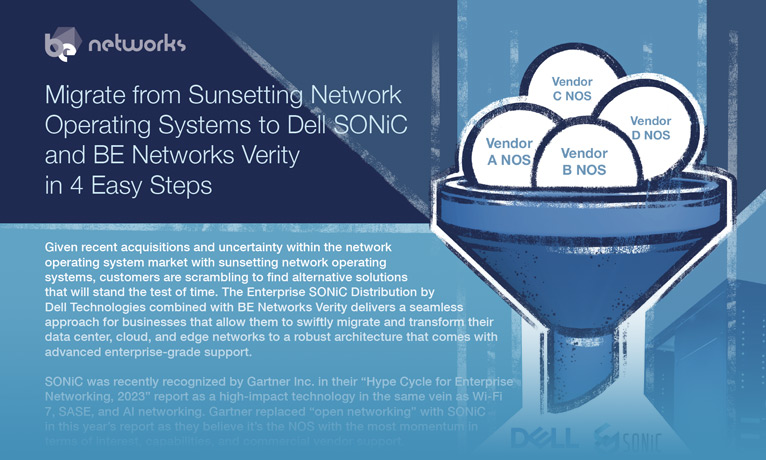 Migrate from Sunsetting Network Operating Systems to SONiC and BeyondEdge Verity in 4 Easy Steps